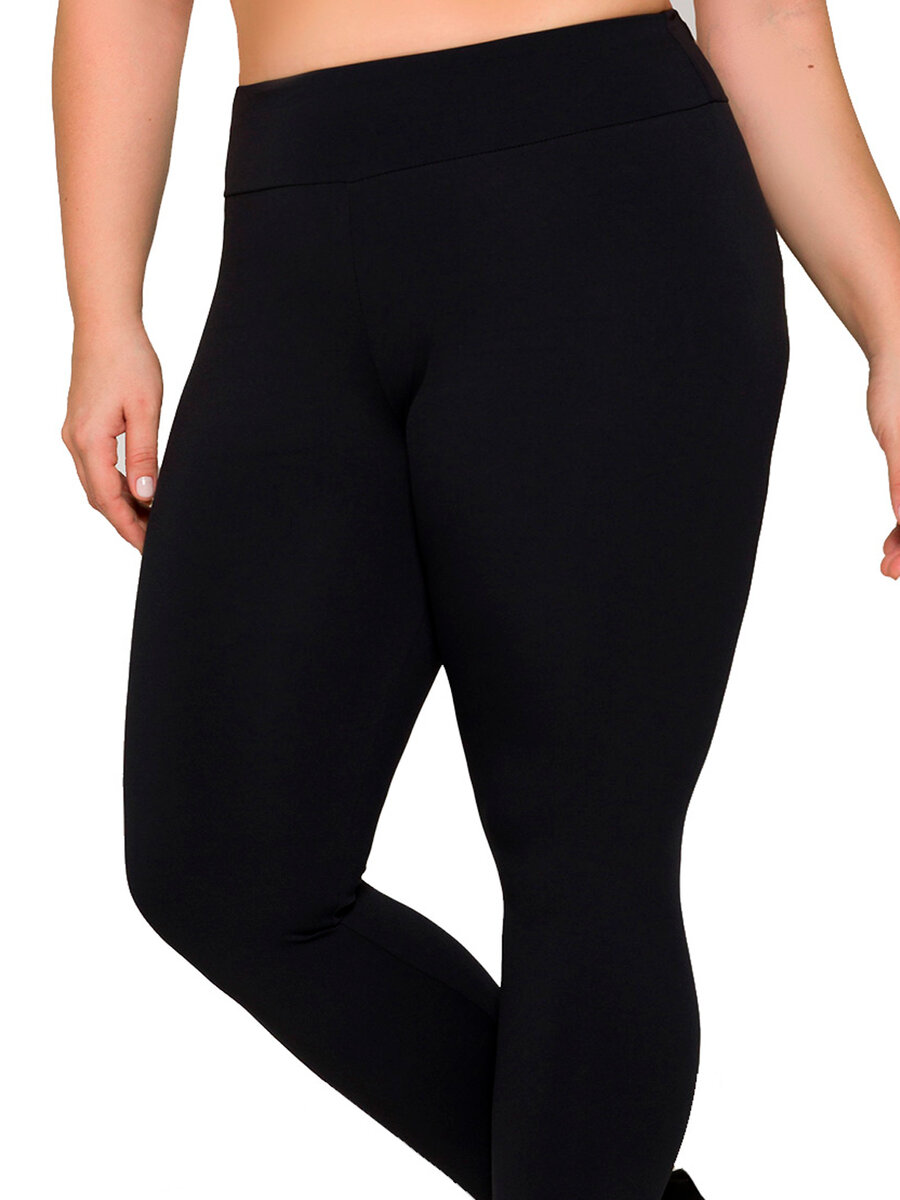 LEGGING FEMININA SELENE 24935 001 PLUS SIZE Preto